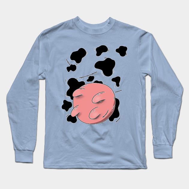 Zombie Cow Long Sleeve T-Shirt by aastal72